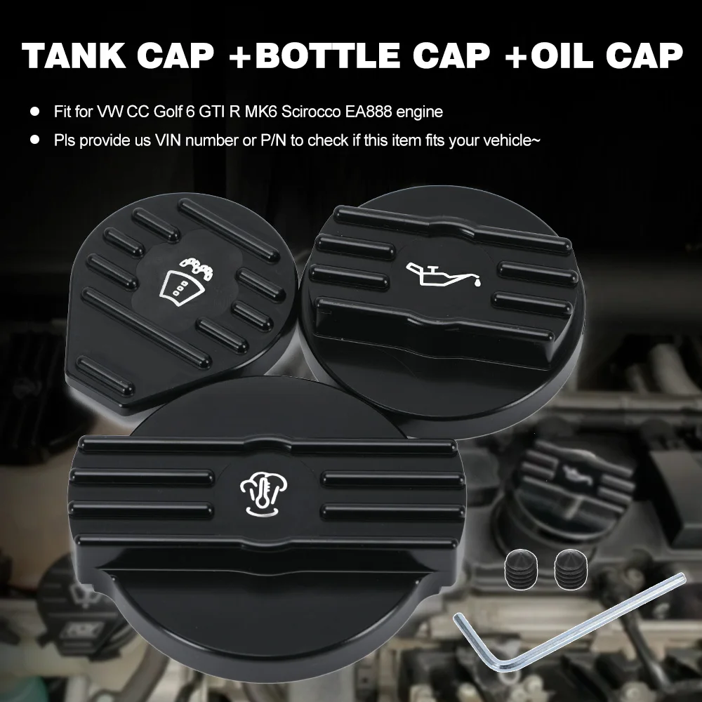 Tapa de aceite aluminio EA888 para 2.0 TSI VW/Audi/Seat/Skoda - imagen 2