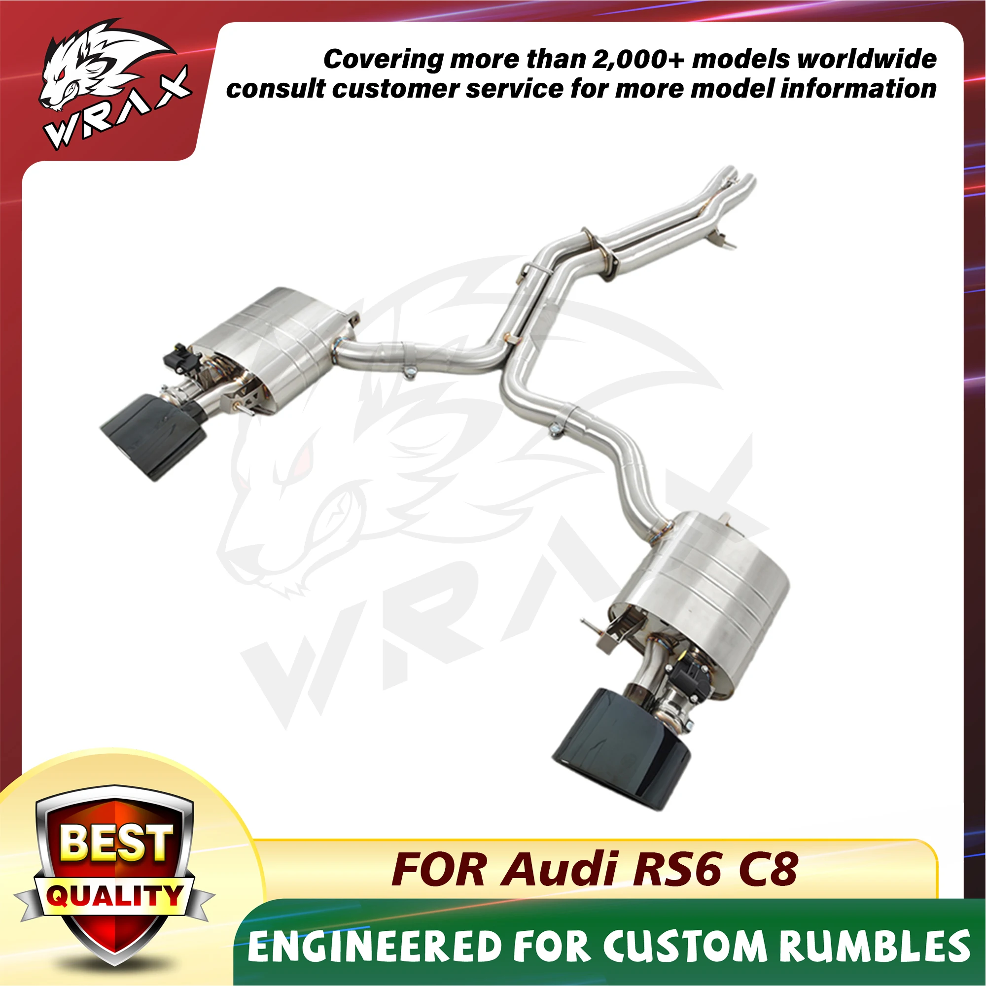 WRAX-sistema de válvula de Control de escape, silenciador, piezas de coche Catback para Audi RS6/RS7 C8, accesorios de repuesto sin pérdidas para coche