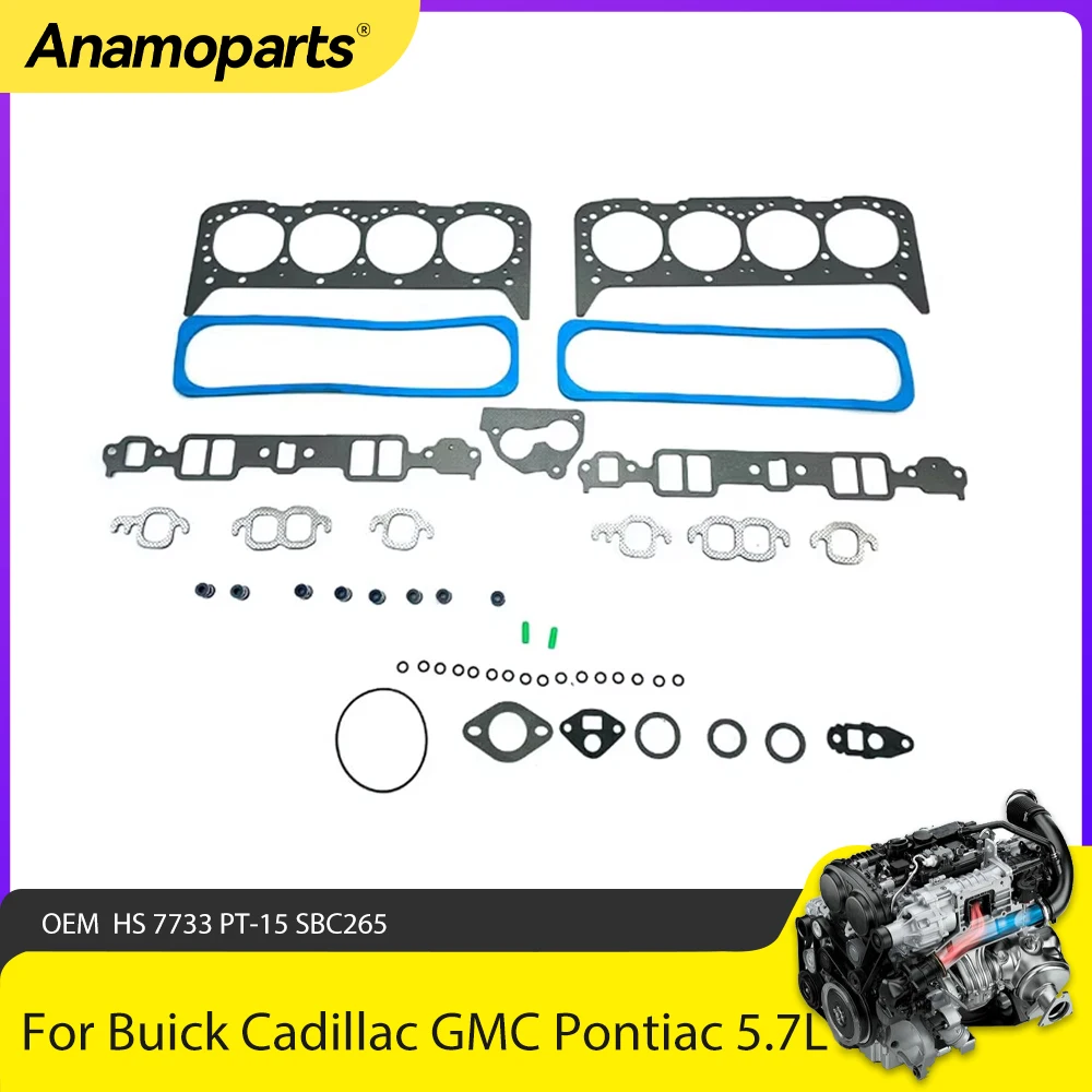 Juego juntas de culata GM 5.7 V8 para Chevrolet Camaro y Pontiac