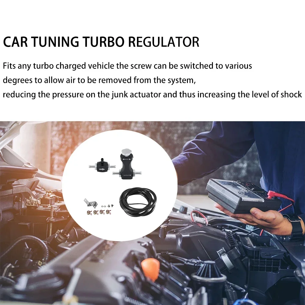 Regulador presión turbo universal ajustable – negro - imagen 3
