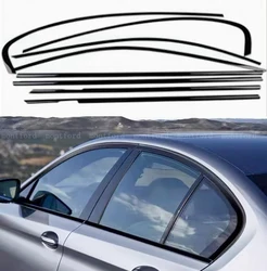 Embellecedores de ventana BMW Serie 5 G30 negro de acero 2018-2023