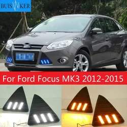 Luces diurnas DRL con intermitente para Ford Focus III 2012-2014