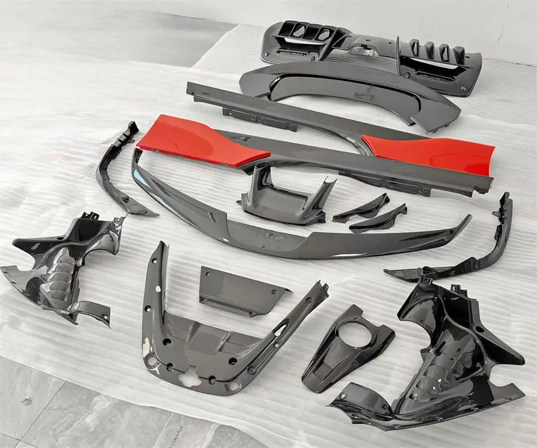 Vista de los componentes exteriores para Ferrari SF90