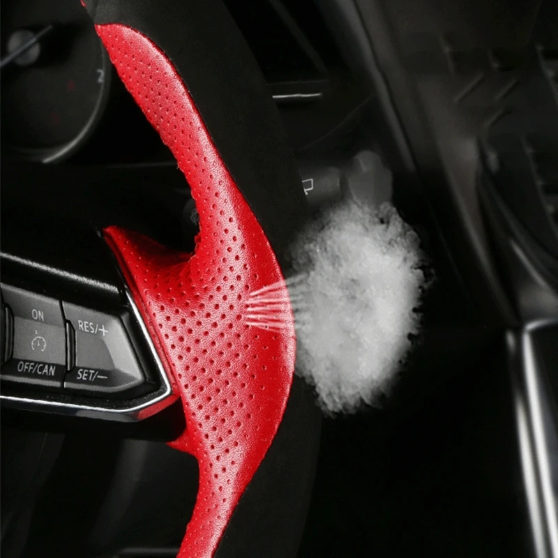 Funda trenzada personalizada para volante de coche, accesorio para Kia K5 Optima 100% 2018 Sportage 3 2019 Forte Ceed Cee 'd 2019 2017 2018 - imagen 3