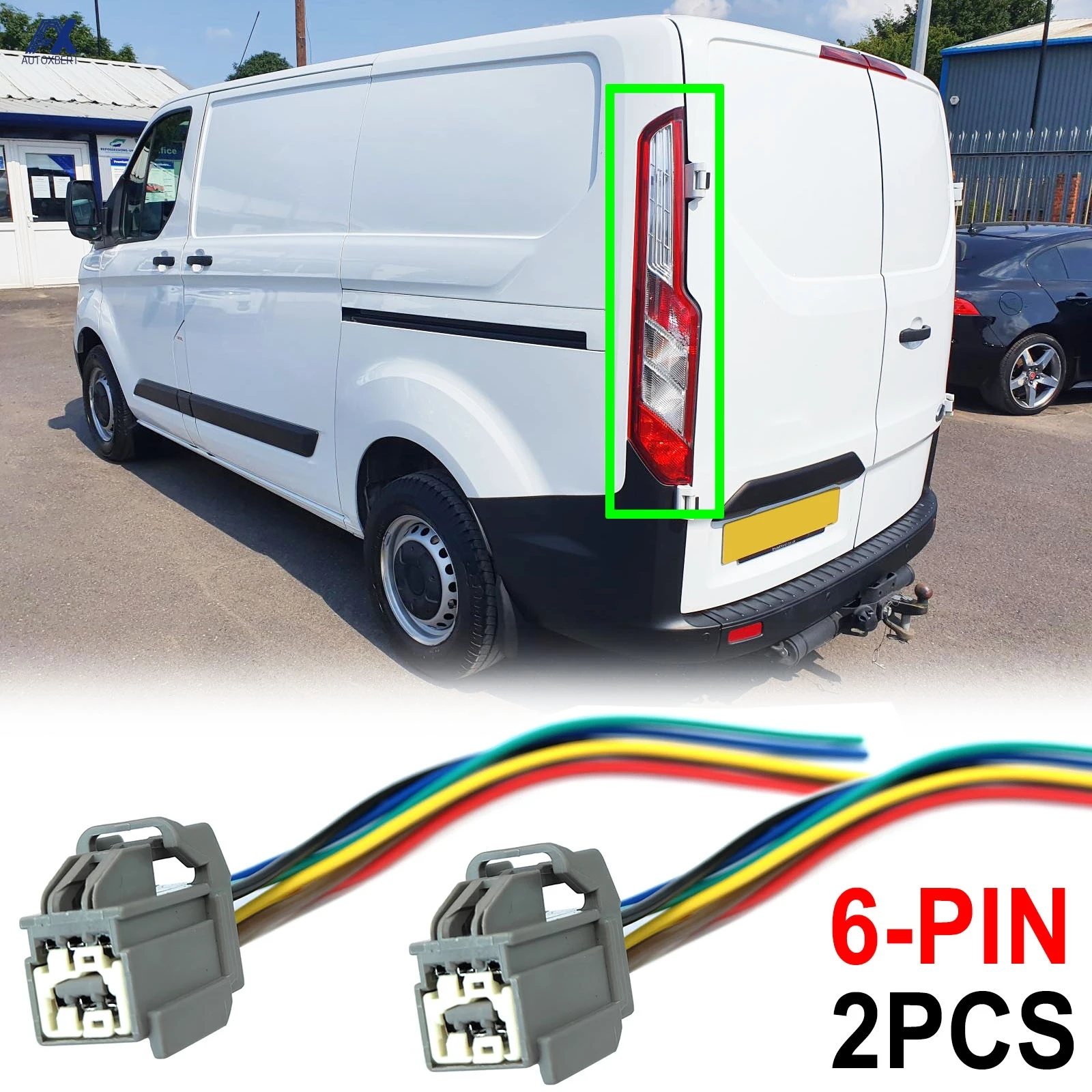 Bombilla trasera con arnes para Ford Transit Custom Tourneo 2014-2025