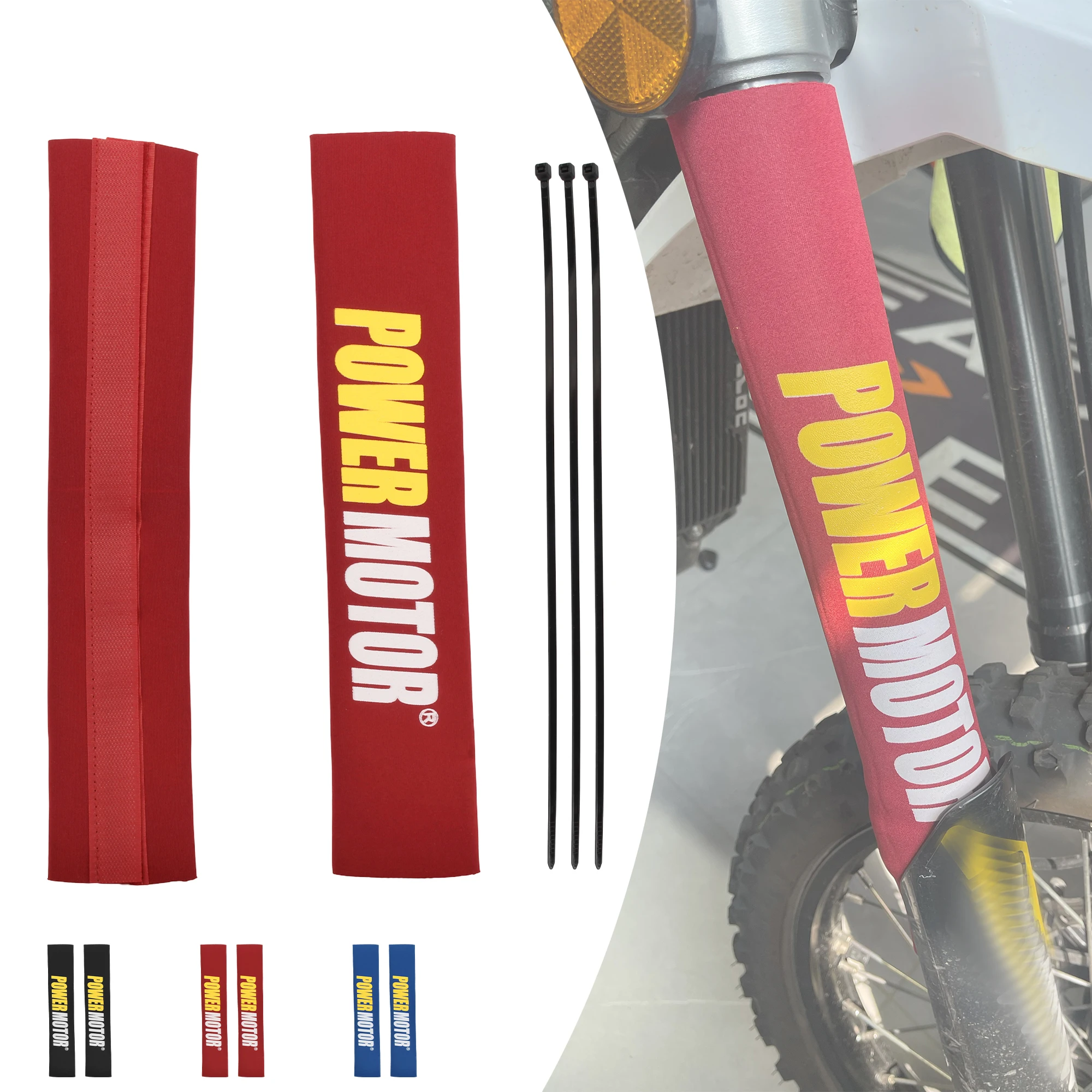 Protector ancho de horquilla para moto universal de motocross - imagen 3