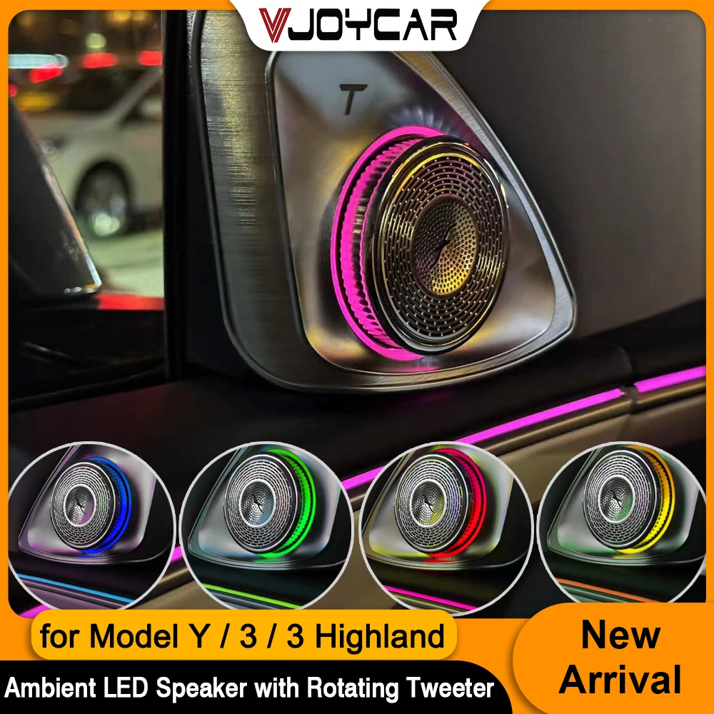 Tweeter giratorio 4D con LED RGB para Tesla Model 3/Y Highland