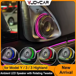 Tweeter giratorio 4D con LED RGB para Tesla Model 3/Y Highland