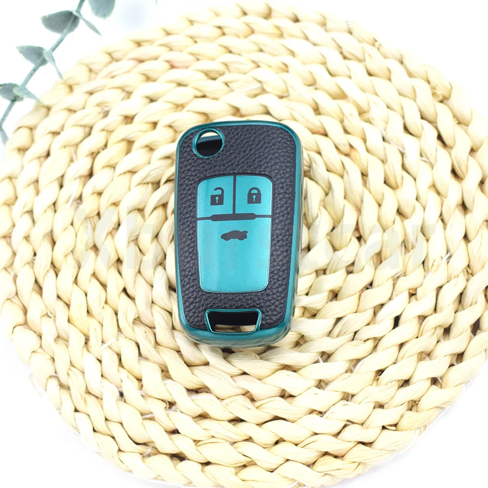 3/4 botones para Chevrolet Equinox Volt Cruze Impala Camaro Garna Yakista AVEO Impala GMC Terrain Car Flip Key Fob funda para llave - imagen 5