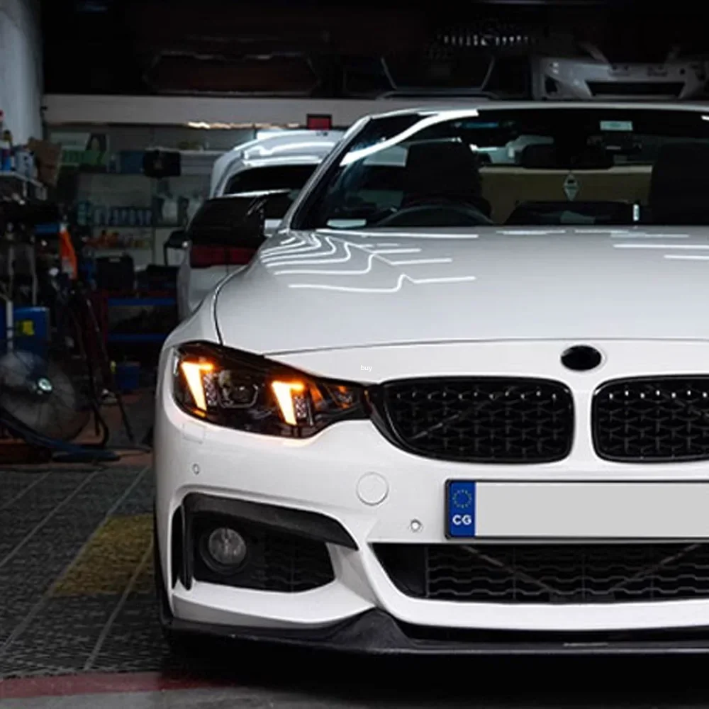 Faros LED BMW Serie 4 F32/F82/F36 2013-2019 efecto bienvenida - imagen 4