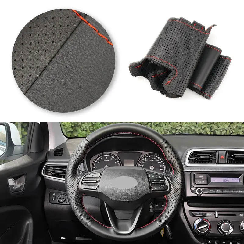 Funda Volante Cuero Microfibra Hyundai Kona 2017-2020