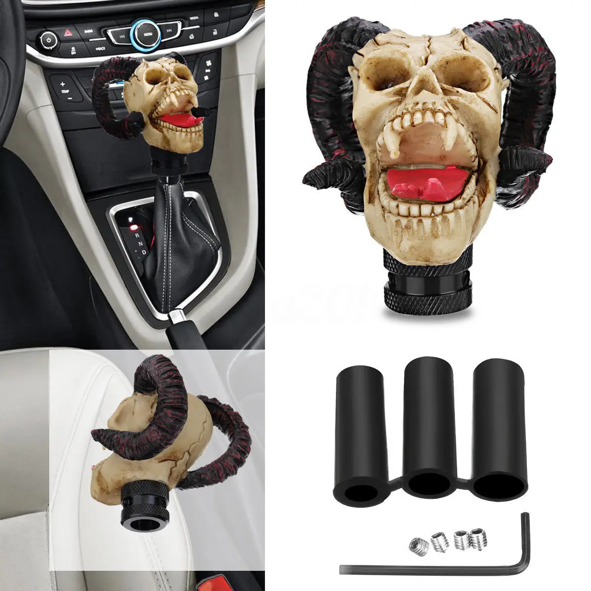 Perilla de cambios calavera para transmisión manual – Tuning - imagen 2