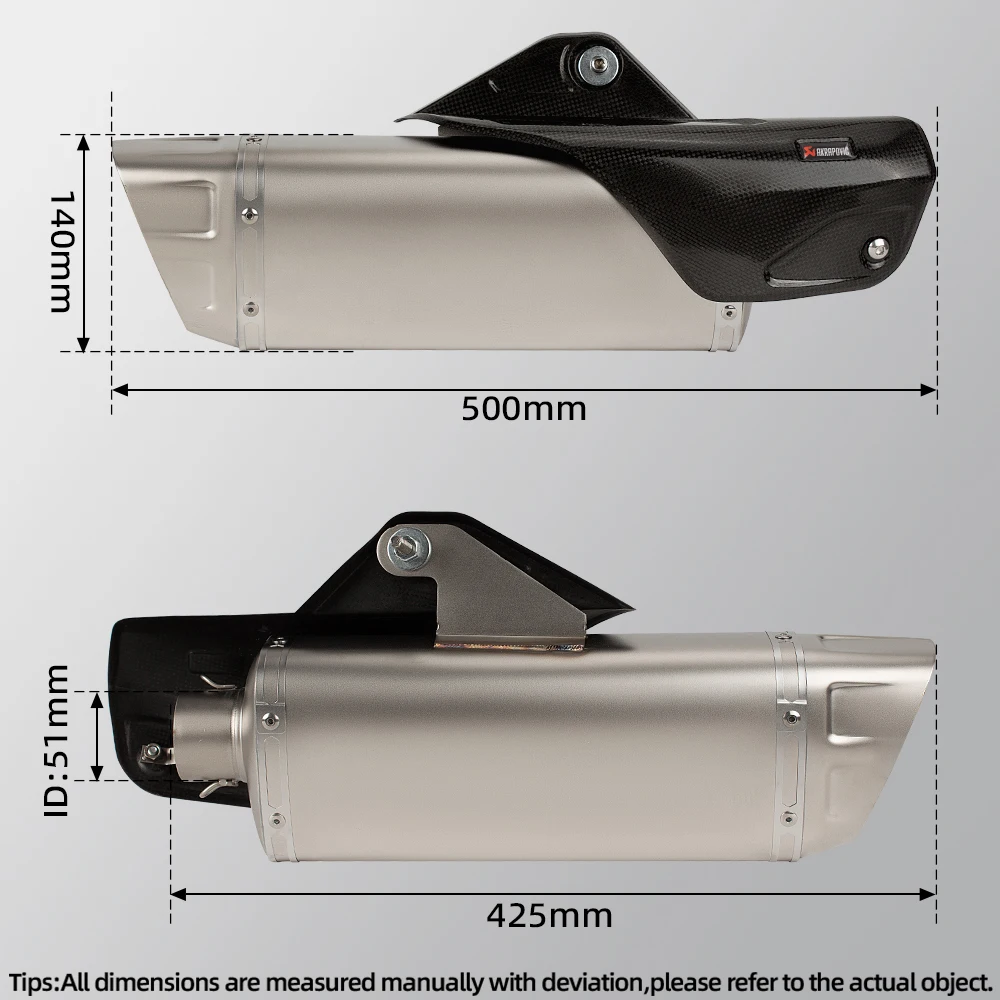 Escape deportivo CFMOTO 450 SR con silenciador R1 - imagen 2