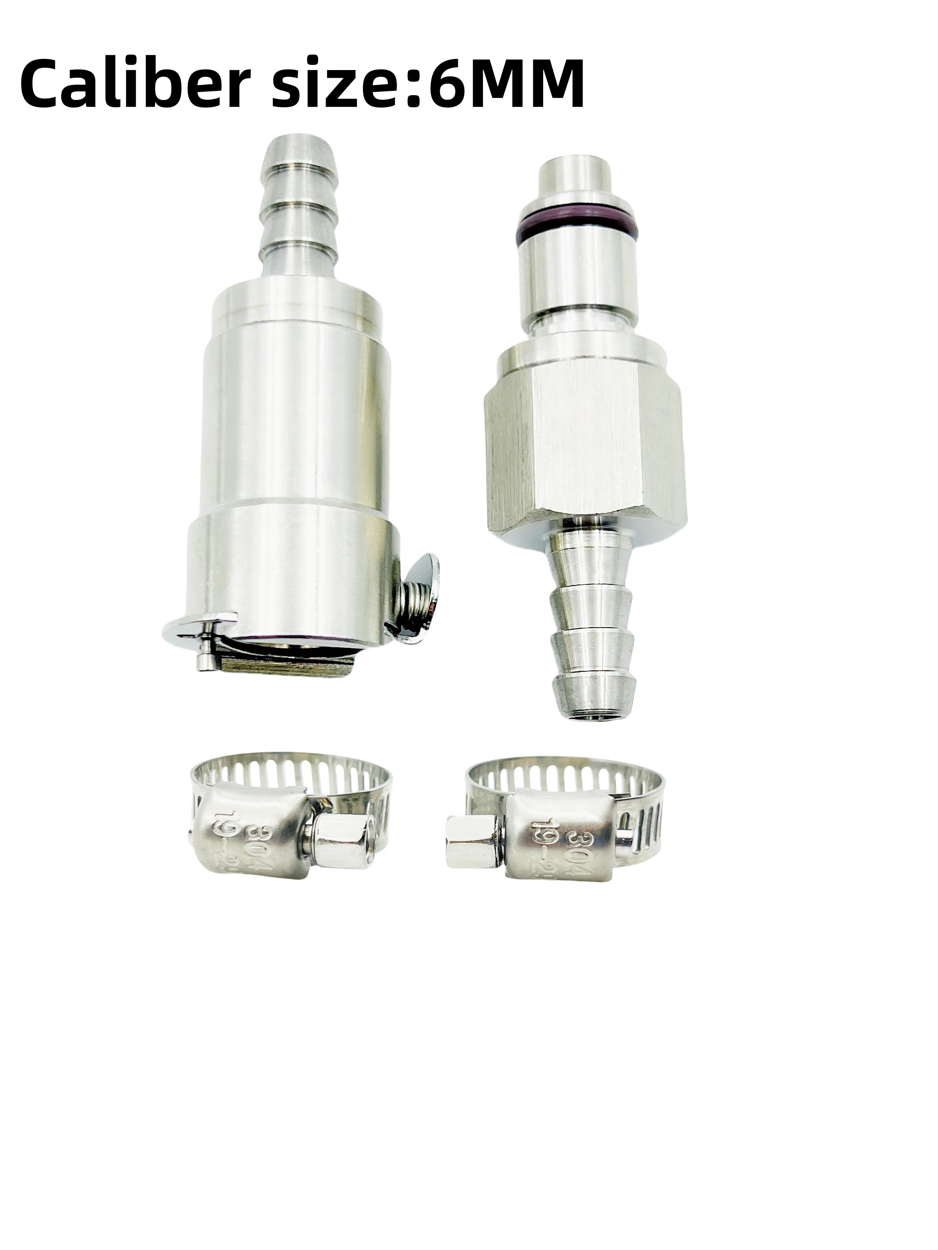Conector de combustible racing con válvula anti goteo para moto - imagen 4