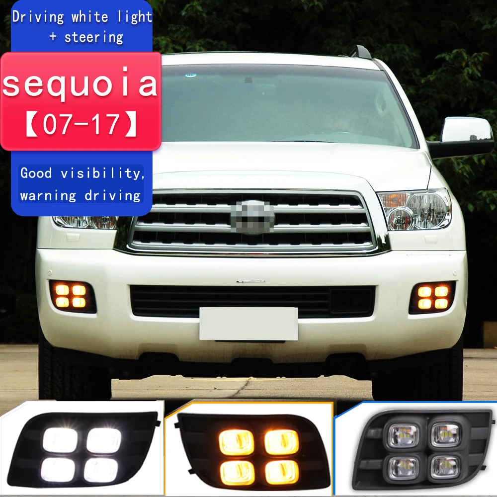 Luces diurnas LED con intermitente para Toyota Sequoia 2007-2017 - imagen 4
