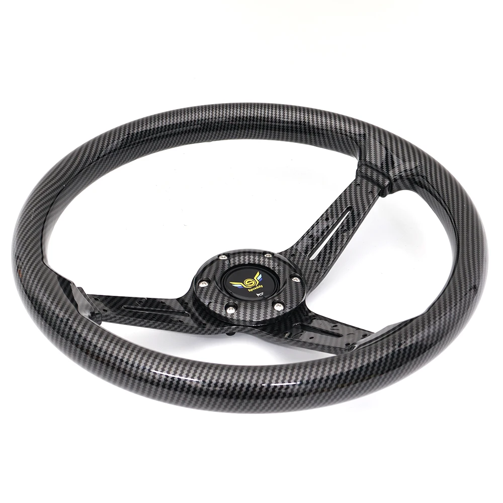 Volante racing Spceddy MCX fibra de carbono 340mm ABS - imagen 4
