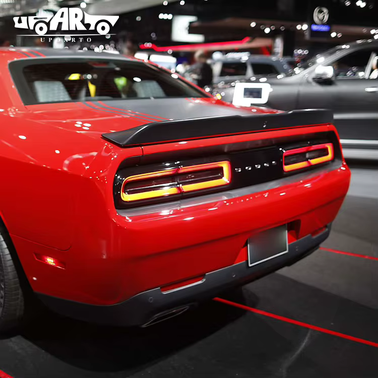 Alerón de maletero tipo labio ABS efecto carbono para Dodge Challenger