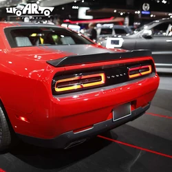 Alerón de maletero tipo labio ABS efecto carbono para Dodge Challenger