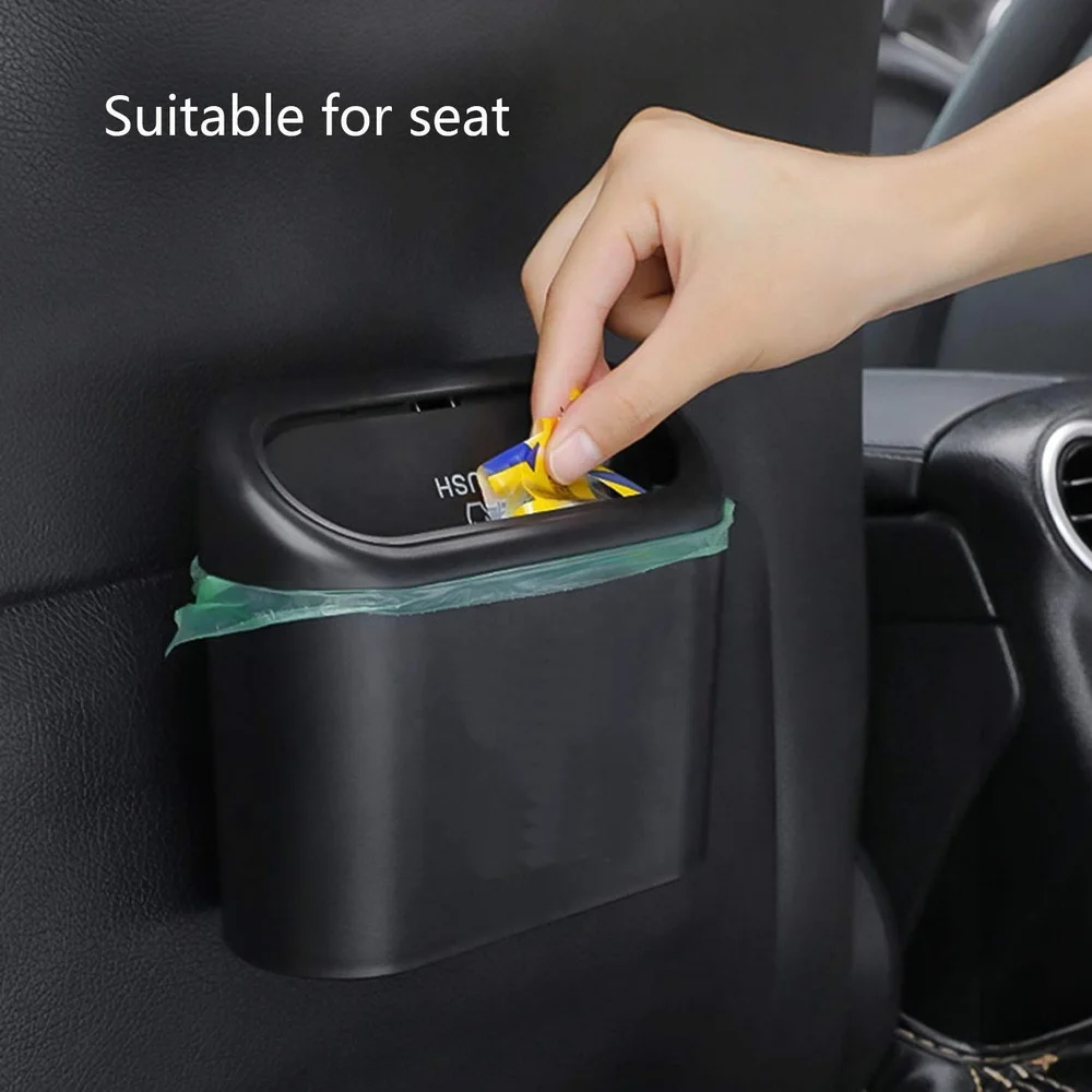 Cubo de basura para coche con tapa impermeable – Compatible Tesla - imagen 4