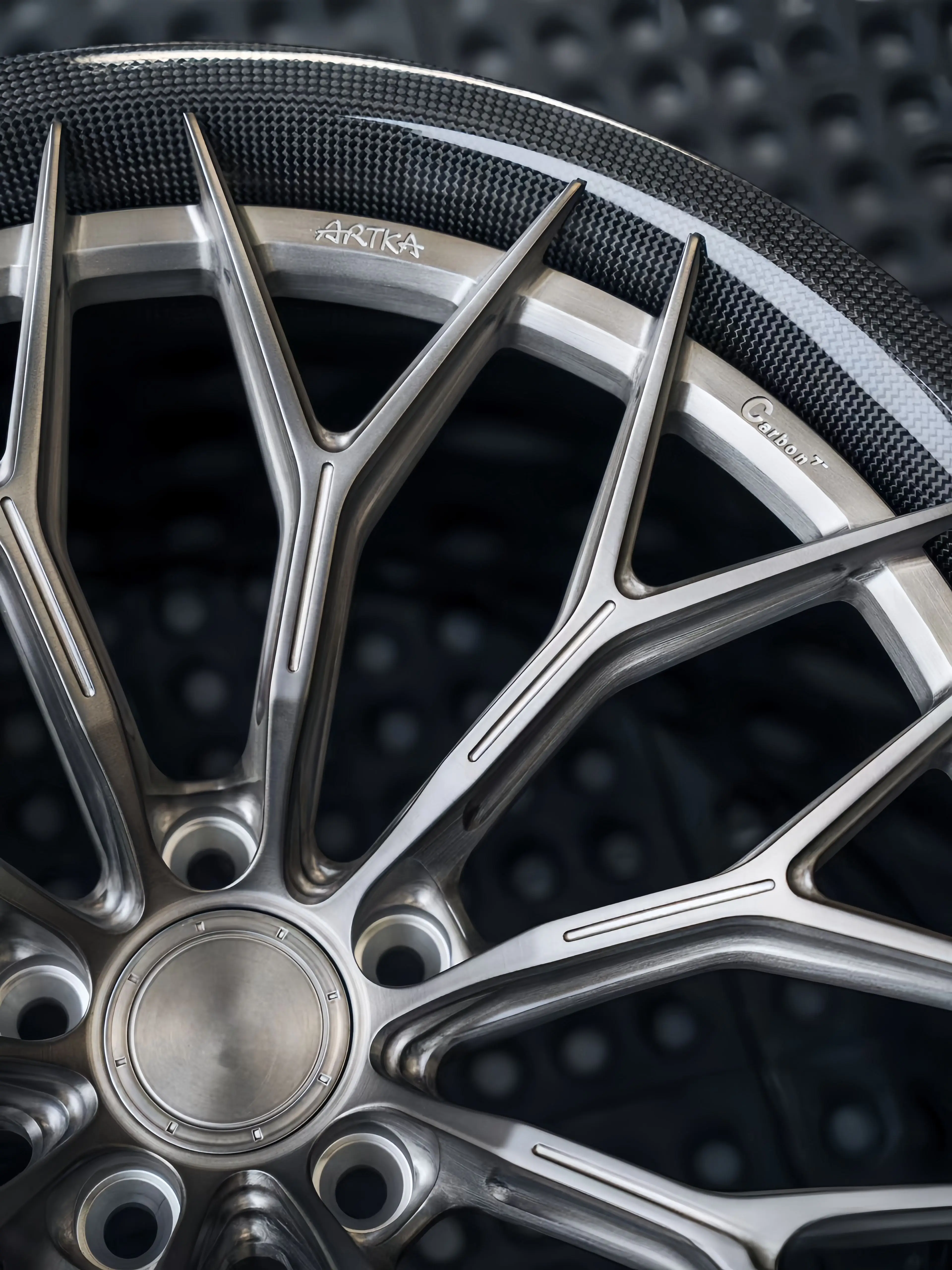 XINLAI ruedas forjadas fibra de carbono 5x112 Lamborghini Ferrari - imagen 4