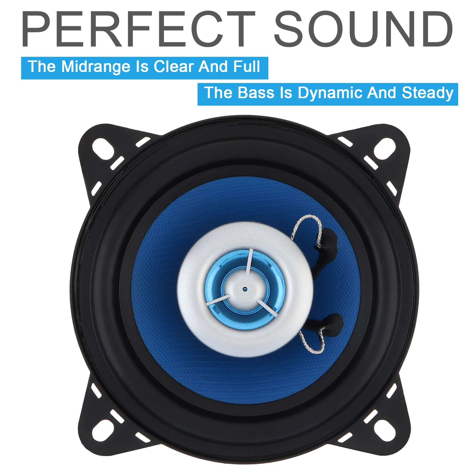 Altavoz coaxial LABO 4 pulgadas 80W subwoofer para coche - imagen 4