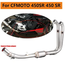 Escape deportivo acero inoxidable 51mm silenciador CFMOTO 450SR