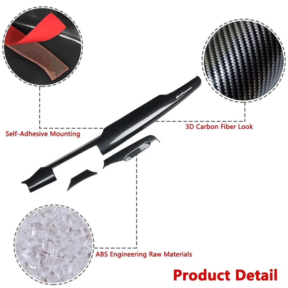 Embellecedor consola central carbono ABS Maserati Quattroporte 2014-2021 - imagen 5