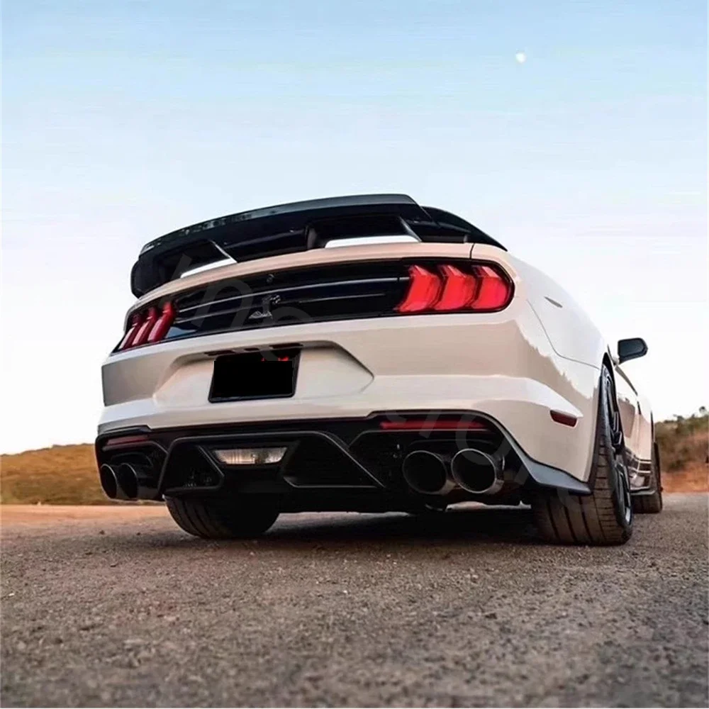 Alerón trasero Mustang GT500 2015-2023 ABS fibra carbono negro brillante - imagen 2
