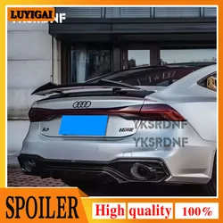 Alerón carbono Audi A7 S7 RS7 C8 estilo murciélago con difusores