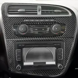 Moldura consola central CD de carbono – SEAT León 2005-2012