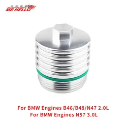 Tapa del filtro de aceite BMW para motores B46/B48/N47 2.0L y N57 3.0L