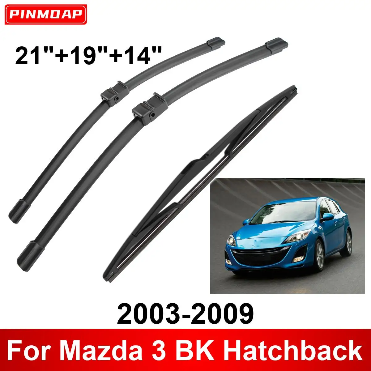 Escobillas limpiaparabrisas Mazda 3 BK Hatchback 2003-2009