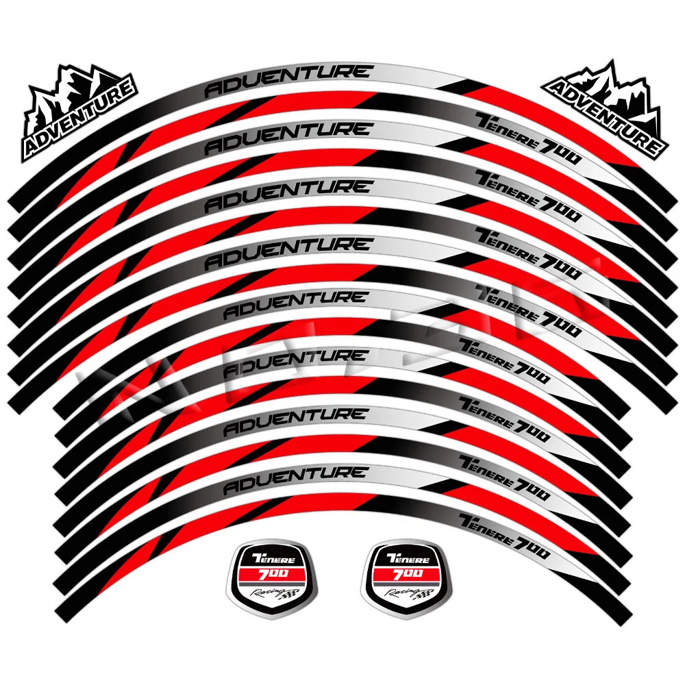 Pegatinas reflectantes para llantas Yamaha Ténéré 700 XTZ 700Z - imagen 5