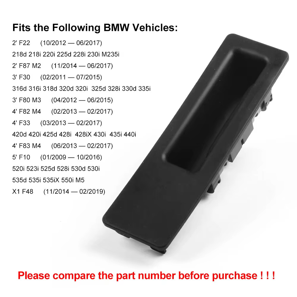 Interruptor maletero BMW 3 5 X3 X5 F30 F10 F25 51247368752