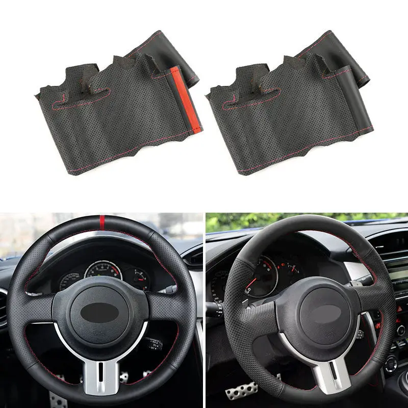 Funda de volante para coser en cuero perforado Toyota GT86 y Subaru BRZ - imagen 2