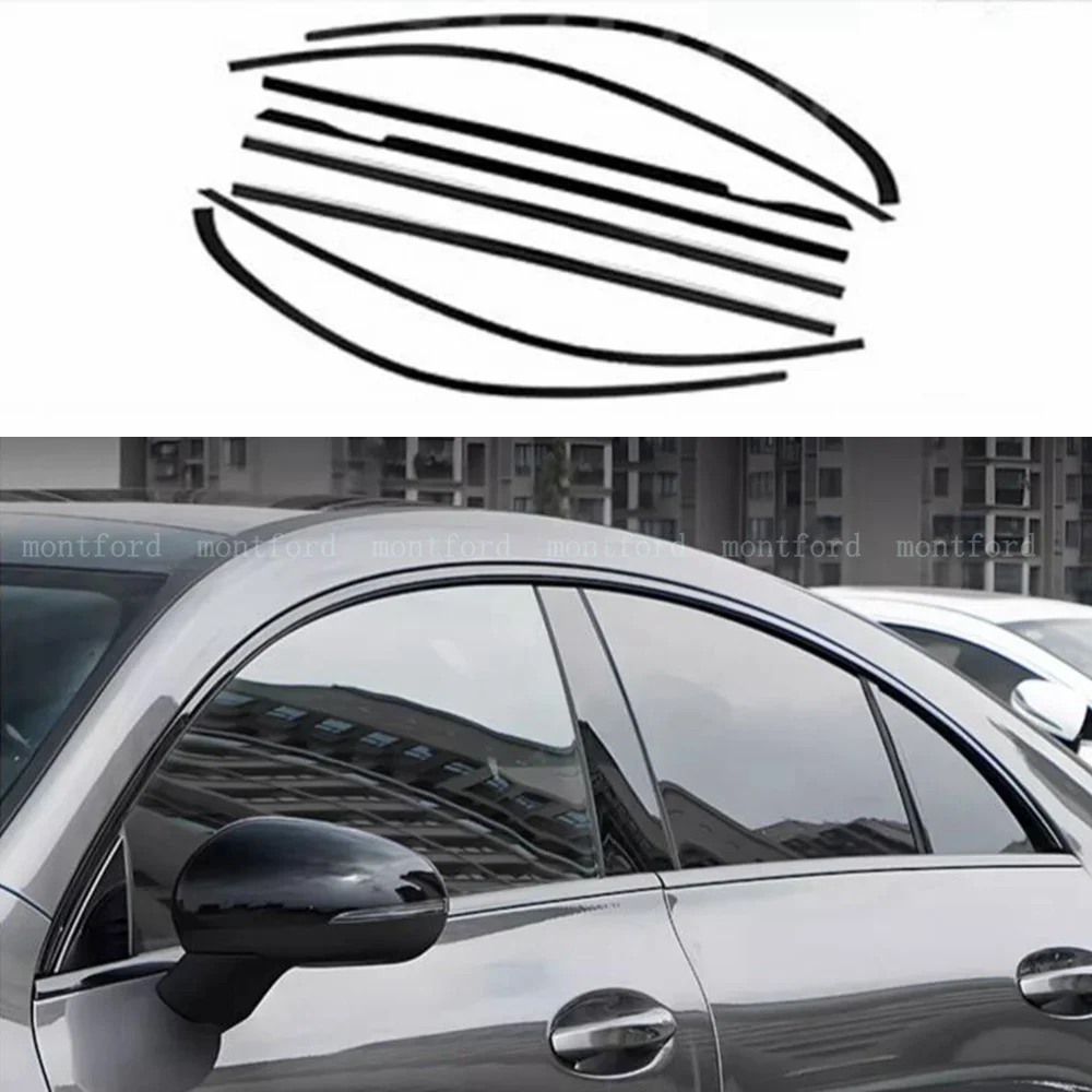 Embellecedores decorativos instalados en ventana de Mercedes CLA