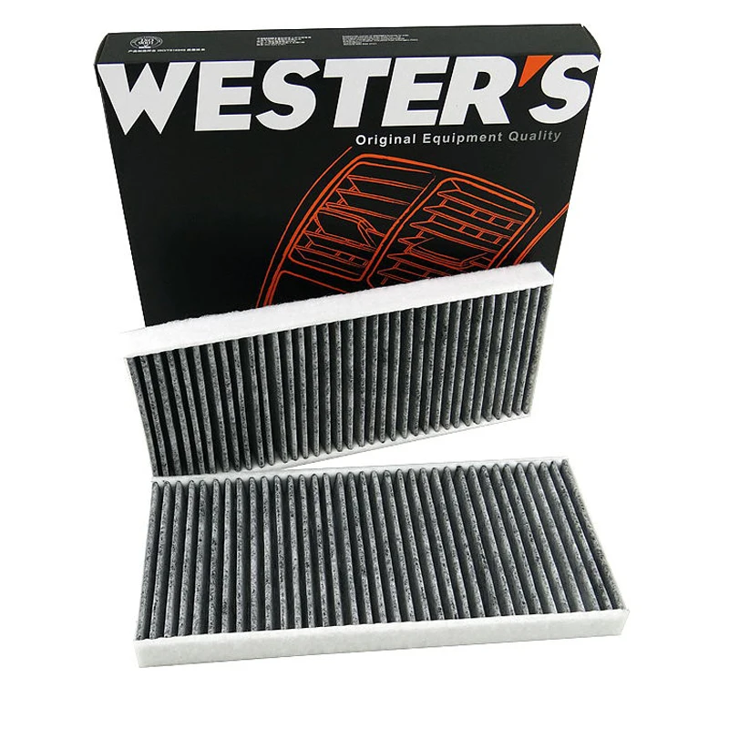 WESTGUARD Juego de 2 filtros de cabina de aire de carbón activado para MAZDA 3 BK MAZDA 5 CR19 CW 05-2010 BBM461J6X CU22001-2 MK3012 2 piezas - imagen 3