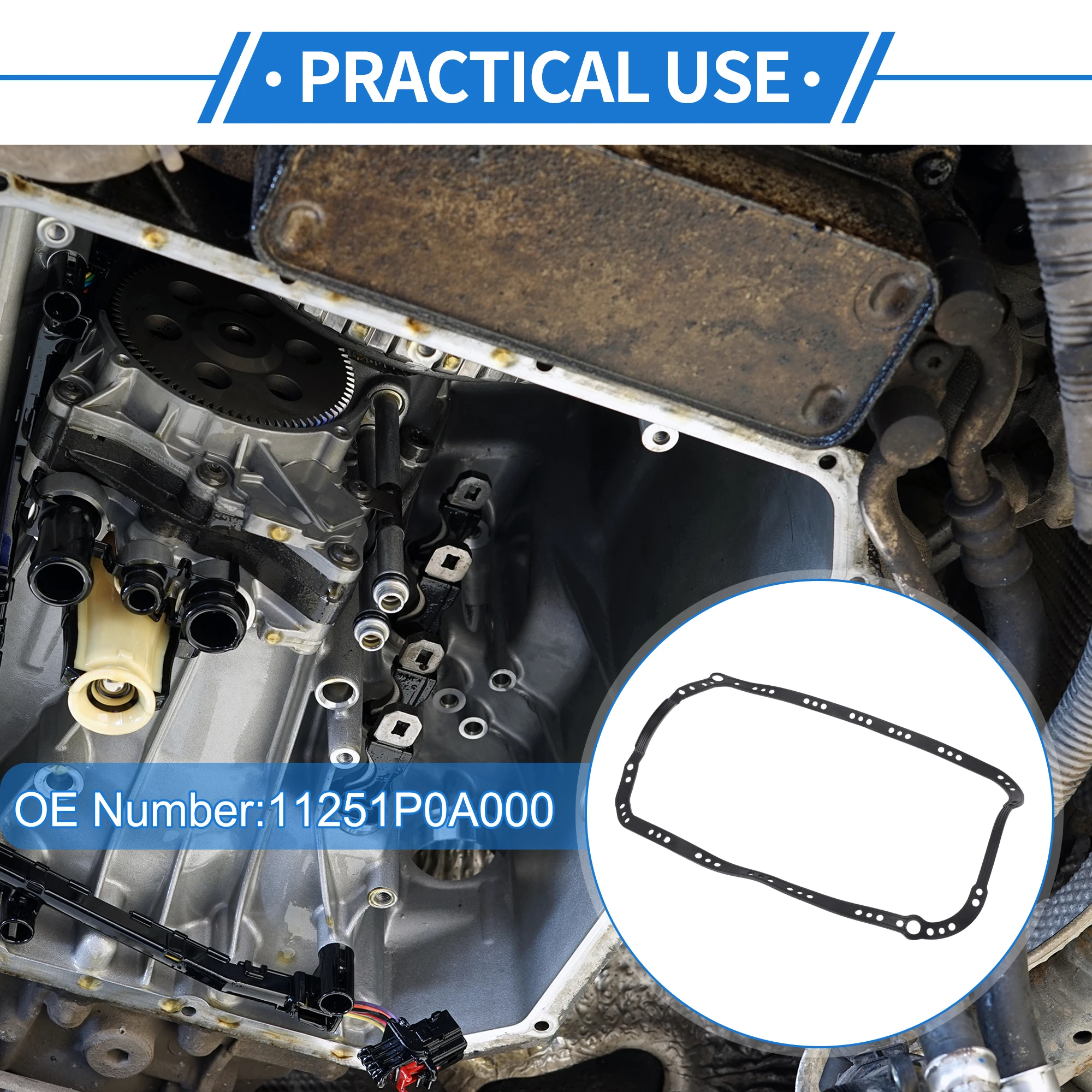 Autohaux 11251P0A000 Junta del cárter de transmisión Honda Accord 2.2L - imagen 3