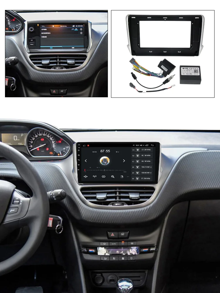 MEKEDE marco adaptador radio multimedia Peugeot 2008 2013-2020 - imagen 2
