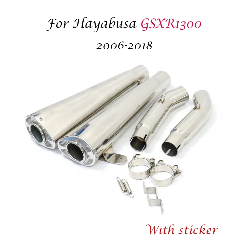 Escape slip-on con tubo medio para Hayabusa GSX1300R 2008-2018