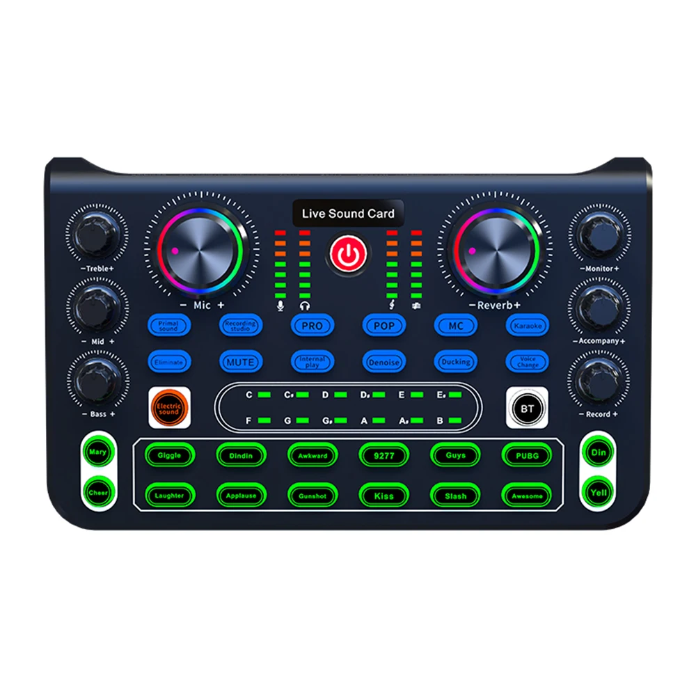 Mezclador de audio X60 con controles multifunción