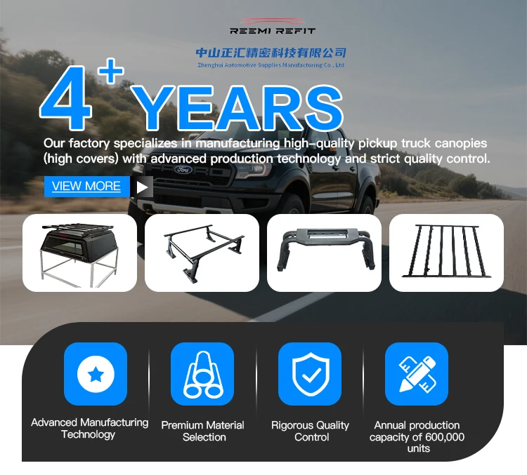 Dosel superior duro instalado en Toyota Tacoma 4x4