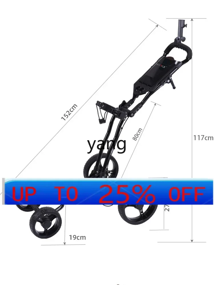 Carrito golf pliable con bolsa y freno de mano – CX 4 ruedas