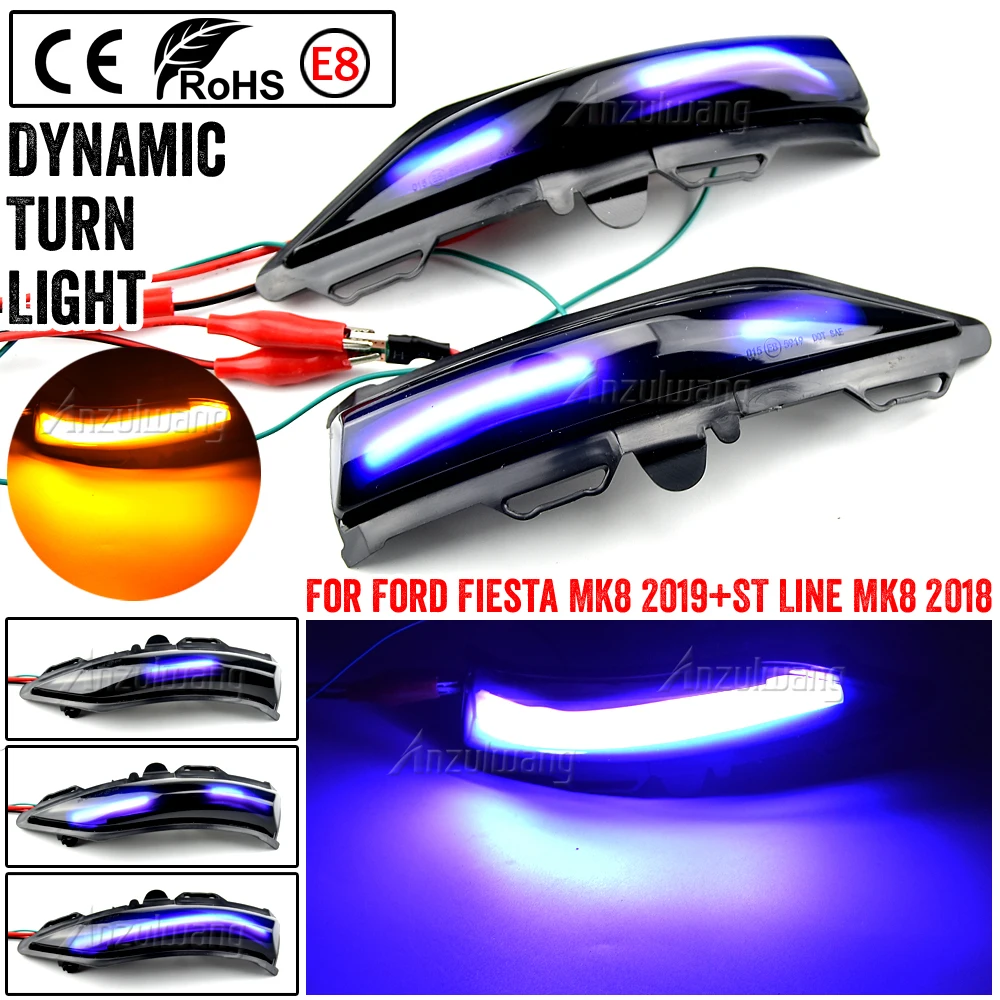 Intermitente dinámico LED retrovisor Ford Fiesta MK8 ST Line