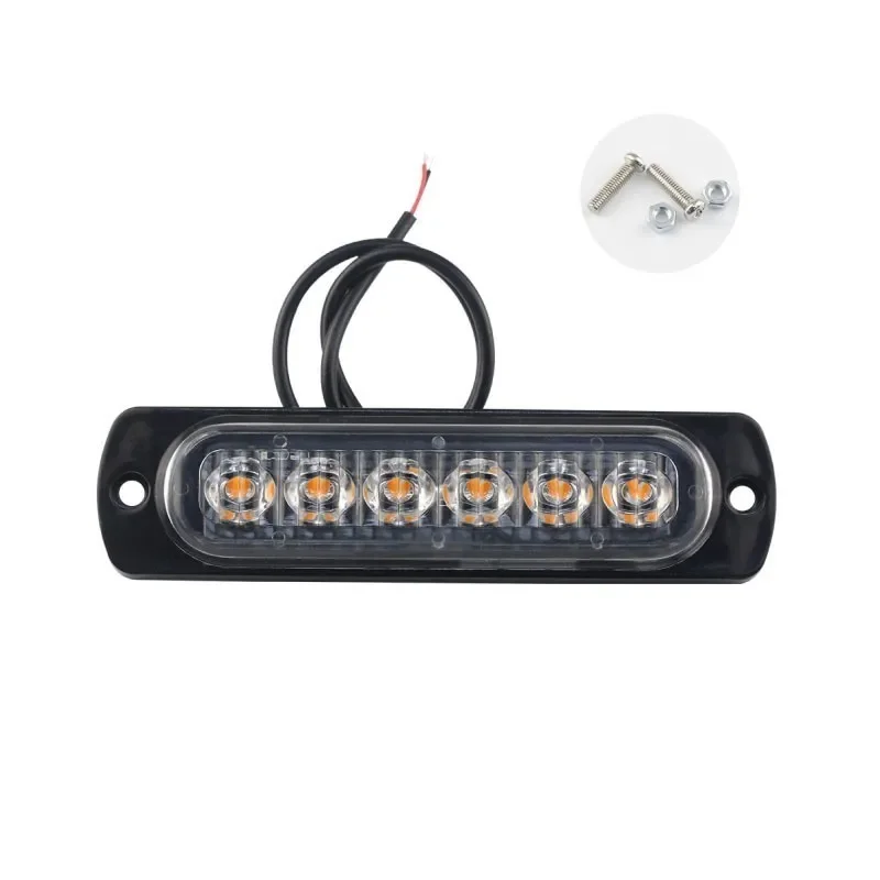 Barra LED estroboscópica ámbar 12/24 V para coche, camión y 4x4 - imagen 4