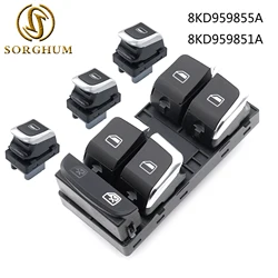Botón elevalunas cromado 8KD959855A para Audi A4, S4 y Q5 B8