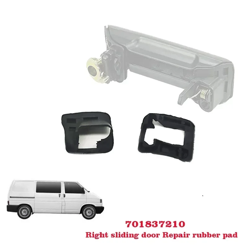701837206 701837205 701837210 701827561 Almohadilla de goma para reparación de manija de puerta de coche, para VW TRANSPORTER T4 1990-2004 - imagen 4