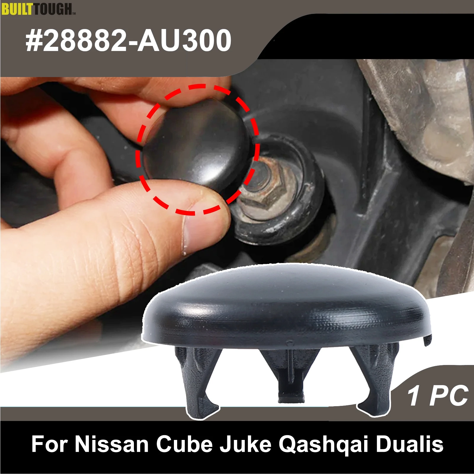 Tapa de la tuerca del brazo del limpiaparabrisas delantero del coche, accesorio para Nissan Cube Juke Qashqai J10 Dualis Infiniti ESQ 2010 2011 2012, 1 unidad
