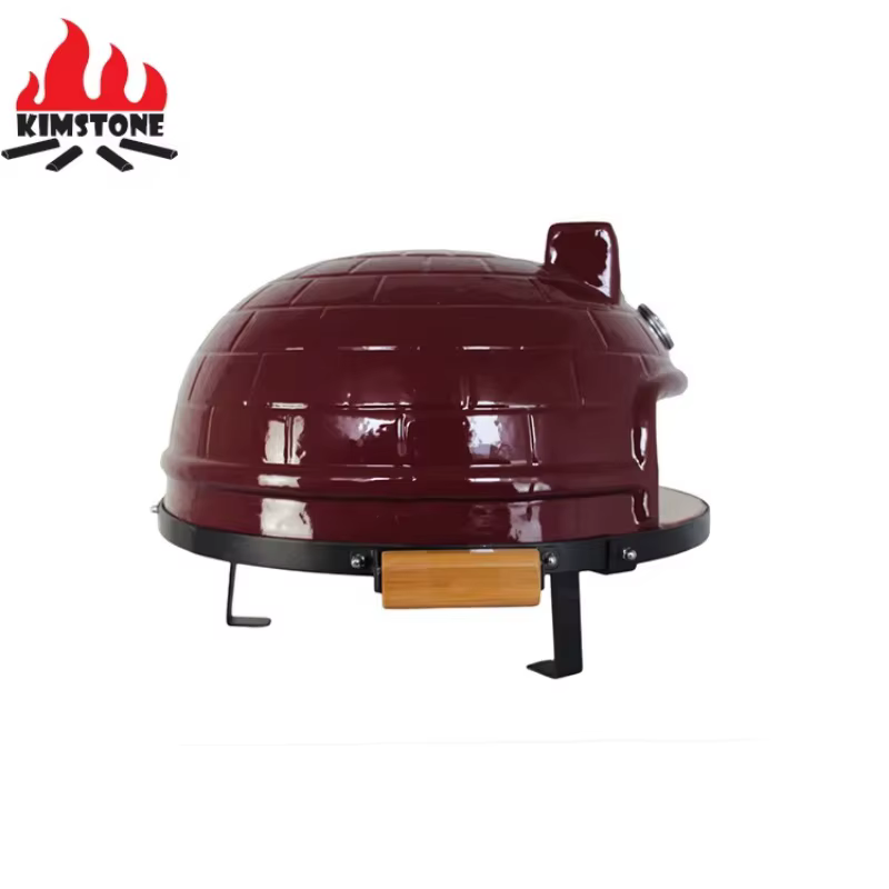 Horno de pizza portátil Kimstone 21 pulgadas con carbón y parrilla - imagen 4