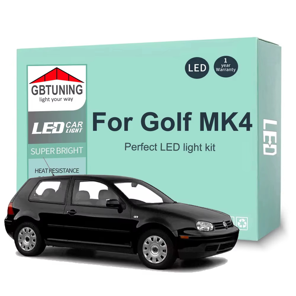 Kit de bombillas LED Canbus interior para VW Golf IV, lectura y maletero
